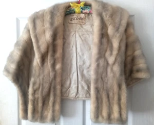 Custom Furs by M.H. Buffen - Mink Stole/Shawl/Cape - 'Dorothy', Chicago, Vintage - Picture 1 of 7