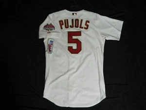 Authentic Albert Pujols Cardinals 2006 World Series Champions Gold Jersey 56 - Picture 1 of 3