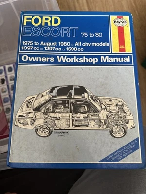 Haynes Manual Ford Escort 1975-1980 All Ohv Models 1097 1297 1598 Cc (SKU 15) - Image 1 of 4