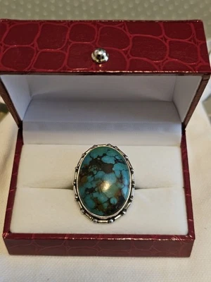 Turquoise Silver Ring Size 7 - Image 1 of 3