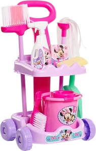 Disney Junior Minnie Mouse Sparkle 'N Clean Trolley, 21 Zoll, 11-teilig, Prete - Bild 1 von 12