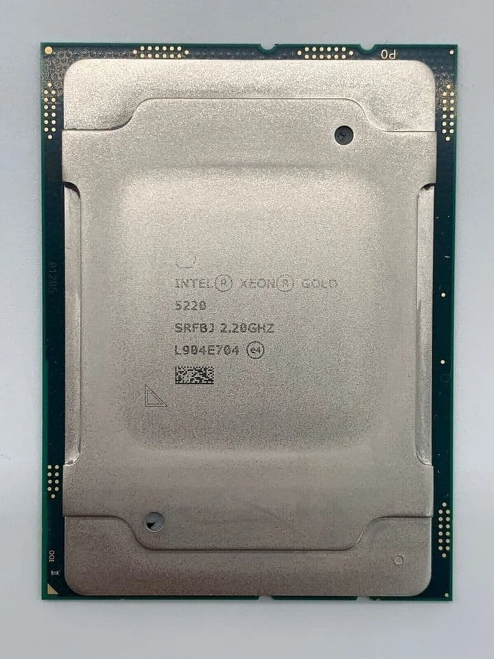 Intel Xeon Eighteen-Core Gold 5220 2.2GHz LGA3647 Server CPU Processor SRFBJ - Image 1 of 1