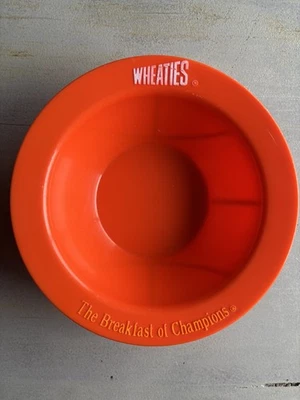 Vintage Wheaties Orange Basketball Plastic Cereal Basket Bowl 1992 Made In USA - Image 1 of 2