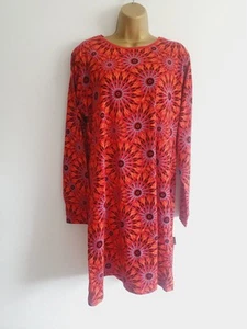Gringo Tunic Dress Size XL Red Long Sleeve Fair Trade Colourful Boho - Picture 1 of 7