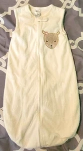 Manta portátil de garbanzo saco de dormir talla 3-6 meses crema cremallera - Imagen 1 de 3