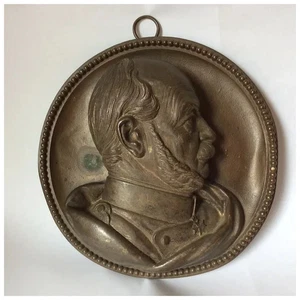Antique Plaque, King of Prussia, German Emperor William I - Picture 1 of 3