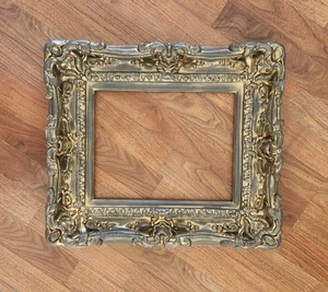 11x14 Gray Photo Frame Trendy Pictures Frame Art Canvas Poster Baroque Style - Picture 1 of 7
