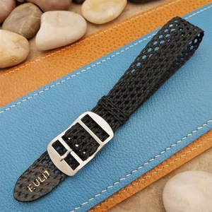 Vintage 18mm Eulit Air-Look Perlon Classic Unused Single Pass 1960s Watch Band - Picture 1 of 8