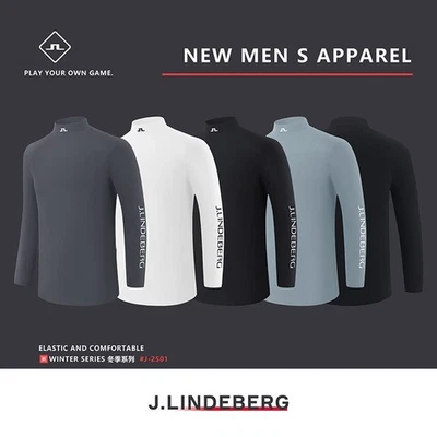 NEW-J.LINDEBERG Men's Winter Golf Fleece Base Layer - Runs Small - Image 1 of 4