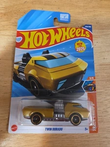 Hot Wheels 2025 Gold Yellow Twin Dorado 228/250 Track Champs 3/5  - Bild 1 von 3
