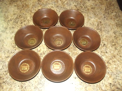 Lote de 8 ensaladeras vintage West Bend Westwood Thermo Serv imitación madera 55303 Foto 1 de 3