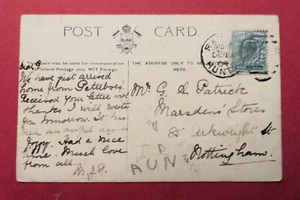 POSTCARD, HAMPTON COURT PALACE WITH RAMSEY DUPLEX POSTMARK (HUNTS) 1904 - Picture 1 of 2