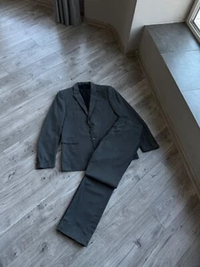 Louis Vuitton men's grey luxury classic wool 2 pieces suit Size: 56 - Picture 1 of 20