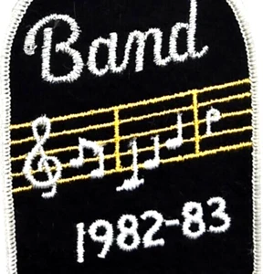 1982-83 Band Award 4" Patch (Black, Gold, Silver, & Gray) Vintage (B73) - Picture 1 of 3