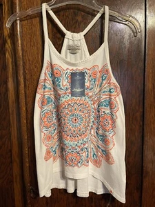 NWT Girls Floral Sequined Tank Top L - Picture 1 of 5