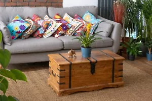 Thakat Sheesham Coffee Table Trunk - Picture 1 of 4