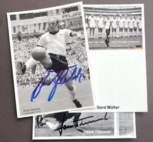 3 Deceased DFB Legends 1966 World Cup Bundle of 3 Photos Approx. 10x15 Autographs (202) - Picture 1 of 1