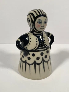Vintage Pam Stern Porzellan Keramik Pottery Frau Figur Glocke Fort Worth Texas - Bild 1 von 3