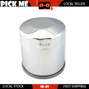 Motorcycle Silvery Oil Filter For Kawasaki EX650 Ninja 650R 2006-2008 2009 2010 - Picture 1 of 1