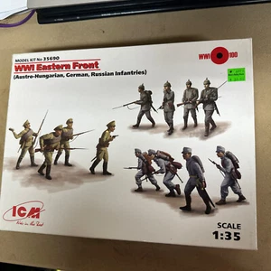 Conjunto de figuras del frente oriental ICM 35690 escala 1/35 Primera Guerra Mundial - alemán, ruso, Austria - Imagen 1 de 8