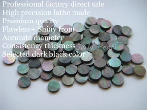100+5pcs Free 10mm Black Mother of Pearl Dots Inlay Materials - Picture 1 of 3