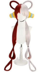 Cosplay Wig One Piece Uta Wig + Net Included Red Silver Gradation Heat Re_ - Imagen 1 de 8