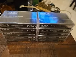 Maxell Communicator Series P/I C30 Low Noise/High Output Cassettes 10 - Picture 1 of 2