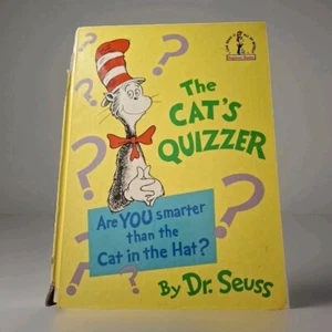 The Cat's Quizzer by Dr. Seuss - 1976 1st Edition Random House Spine Damage - Picture 1 of 22