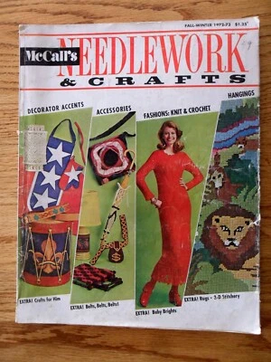 McCall's Needlework & Crafts Fall-Winter 1972-73 Knit Crochet Bazaar Items - Image 1 of 4