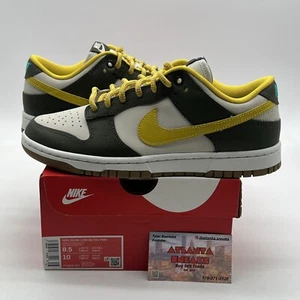 Size 8.5 - Nike Dunk Premium Low Cargo Khaki Vivid Sulfur (FV3629-371) - Picture 1 of 8