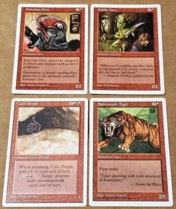 Magic The Gathering Invocar Duende Héroe Cueva Gente Diente de Sable Tigre Garra de Hierro Magic The Gathering - Imagen 1 de 4