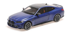 BMW M4 2020 Bleu Métallique Maquette de Voiture 1 18 Minichamps