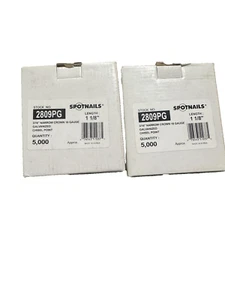 Due Box Spotnails 2809PG 3/16" Corona 18 Calibro 1-1/8" Graffette 5.000/scatola - Foto 1 di 4