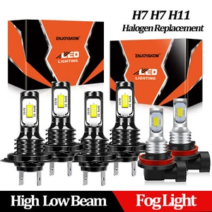 For Seat Toledo 2017-2018 6X LED Headlight Bulbs High Low Beam + Fog Light Kit - Picture 1 of 12