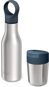 Joseph Joseph Refill Reuse Repeat – 2-teiliges Edelstahl Set Becher & Flasche 🥤 - Bild 1 von 7