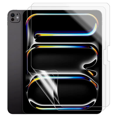 2pcs Soft Pet Film Screen Protector for Apple iPad PRO 13 Inch M4 7th Gen 2024 - Image 1 of 4