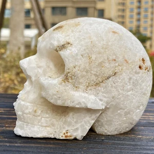 1.53LB Natural white crystal cluster skull - Mind healing meditation stone - Picture 1 of 11