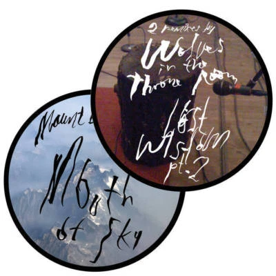 Mount Eerie 2 Remixes By Wolves in Throne Room 7" Vinyl Record!!! wind's poem lp - Image 1 of 2