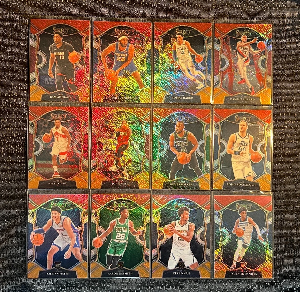 2020-21 Select RED WHITE ORANGE SHIMMER Complete Your Set You Pick Card #1-100 - Image 1 of 1