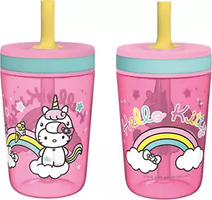 15Oz Hello Kitty Kelso Tumbler Set, Leak-Proof Screw-On Lid with Straw Made of D - Picture 1 of 12