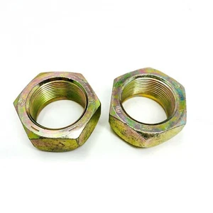 2 pcs Brass Lug Wheel Hex Nut, 1 UNC Size, 1-in Inner Diameter - Picture 1 of 5