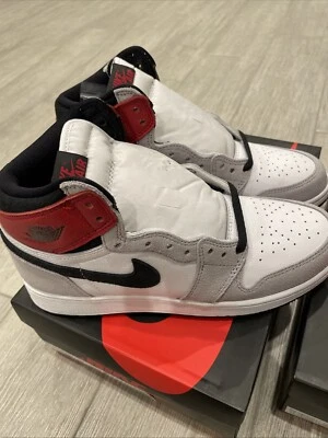 Air Jordan (GS) 1 Retro High OG "LIGHT SMOKE GREY" 2020 - Size 6.5Y - 575441 1.. - Image 1 of 4