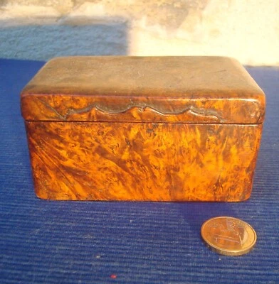 V64 Jolie Boite Coffret Ancienne XVIIIe Loupe Orme ? Ecaille Art Populaire - Photo 1/4