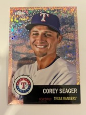 2022 Topps Chrome Platinum Corey Seager Rose Gold Mini Diamond #310 SP 07/75