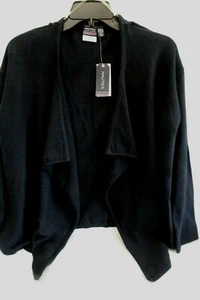 NWT NAUTICA Girls Plus XL 16.5-18.5 Knit School Uniform Open Front Sweater Navy - Picture 1 of 6