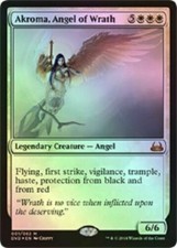 1x FOIL AKROMA, ANGEL OF WRATH - Duel Deck - MTG - Magic the Gathering