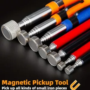 Magnetisches Pick-up-Tool 8 Pfund lange Reichweite Teleskop Taschenclip orange nur SMD 075 - Bild 1 von 6