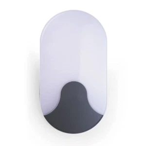 Mampara de pared exterior ovalada HiSpec Michigan 12w IP54 luz - HSLEDBHO/GRY - Imagen 1 de 1