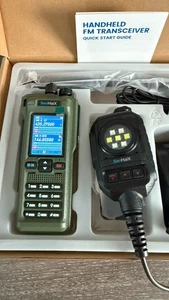 Senhaix Anysecu GT-12 Dual Band Rugged VHF UHF Two Way Military Radio W Extras. - Afbeelding 1 van 9