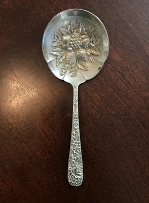 Antique S. Kirk & Son Sterling Silver Berry Spoon 5" - Image 1 of 4